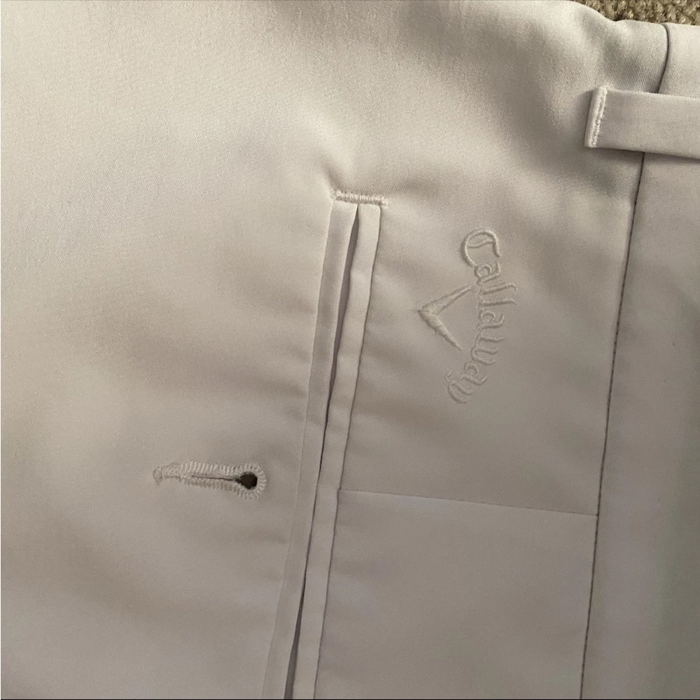 Men's Calloway Golf Flat Front Shorts in Crisp White Size 36 - Picture 9 of 9